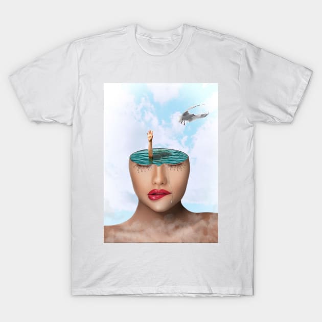 Drowning T-Shirt by RichlandArt